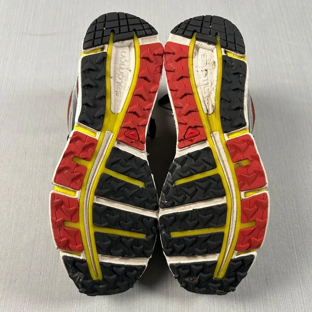 Salomon X-Wind Pro Men Red Gray Trail Running Shoes Sneakers US 8 362231